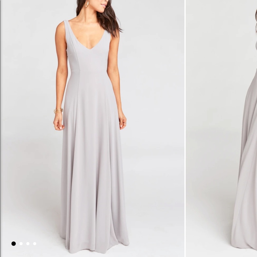 NWOT show me your mumu jenn maxi dress Dove Grey